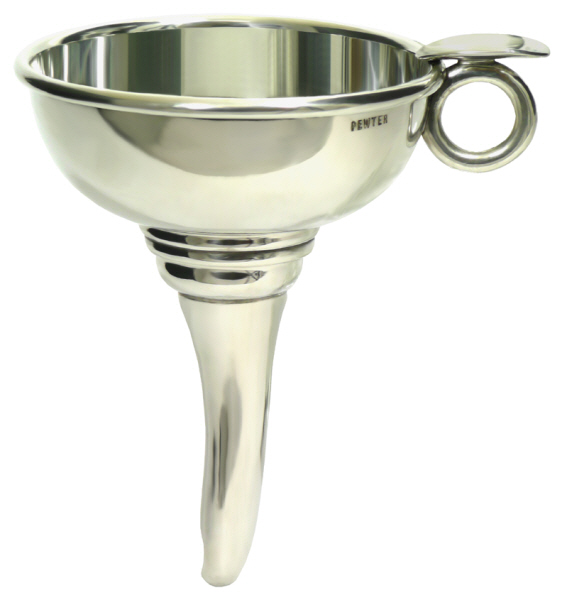 Pewter Decanting Funnel - Fixed Filter