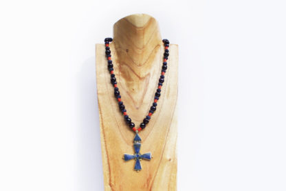 Coral Amethyst Cross