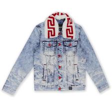M1062 Denim Jacket W/ Sherpa Collar - Light Wash