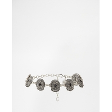 Image 1 of Black and Brown Jet Stone Ornament Chain Belt