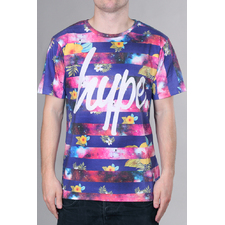 HYPE.FLORAL STRIPED TEE