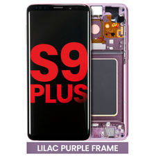 OLED Assembly With Frame Compatible For Samsung Galaxy S9 Plus (Aftermarket Plus Quality) (Lilac Purple Frame)