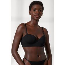 Seamless Balconette Bra - Black - Ladies 