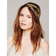 Heart of Gold Queen Of The Forest Fern Leaf Crown at Free People Clothing Boutique