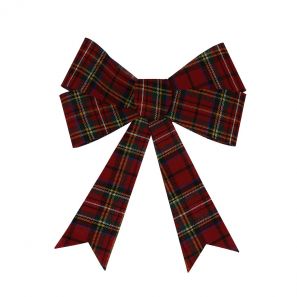 Tartan Bow Red