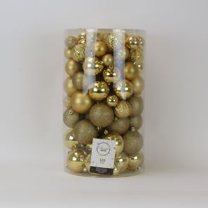 Tube of 100 Mix Baubles Gol...