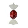 Oval Candy Apple Red White Glitter 47cm