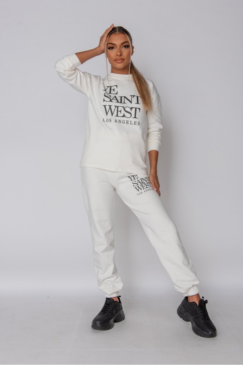 Ye Saint West Black Jogger Set