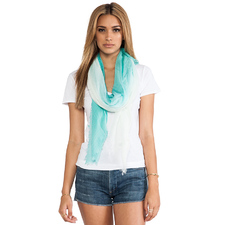 LA Made Ombre Scarf in Aqua & White | REVOLVE