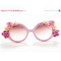 Cool Lovin ------ Fashion personality pink polymer clay flower pink sunglasses