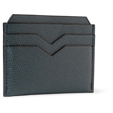 Valextra Cross-Grain Leather Cardholder