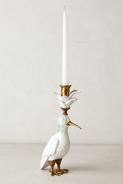 Crown-Feather Taper Holder - anthropologie.com