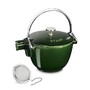 Staub Cast-Iron Round Tea Kettle, 1-Qt., Basil