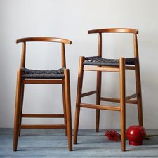 John Vogel Bar   Counter Stool - Acorn/Charcoal | West Elm