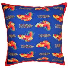Dancing Peacock Cartoon Cushion Cover Design Home Accent Furnishing - 16" x 16"