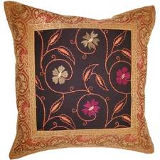 Jacquard Embroidery Design Patchwork Cushion Cover Home Accent Furnishing - 16" x 16"