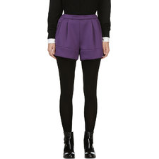 3.1 Phillip Lim Purple Back Elastic Cuffed Shorts