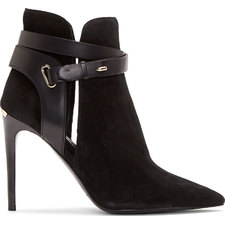 Burberry London Black Suede Finford Ankle Boots