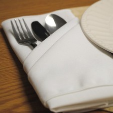 White Spun Polyester Napkins
