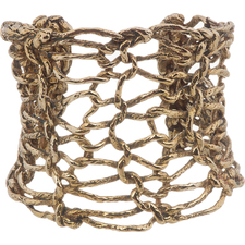 Wendy Nichol Brass & Diamond Six-Stitch Knit Cuff