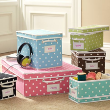 Dottie Canvas Bins | PBteen