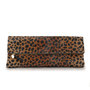 oversized leopard clutch by clare v.