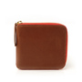 half zip tan royce wallet by clare vivier