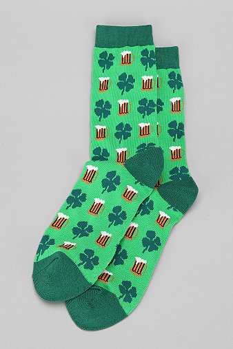 Beer Leaf Clover Sock