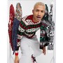 ASOS DESIGN knitted christmas sweater in christmas fairisle design, 0 of 4