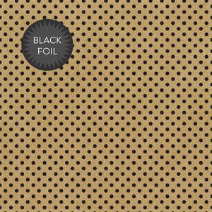 Black Foil Dots on 12x12 Kr...