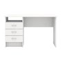 Tvilum Whitman Executive Desk with Drawers, White Finish