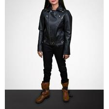 Venerable - Black Biker Leather Jacket - The Leather Craft