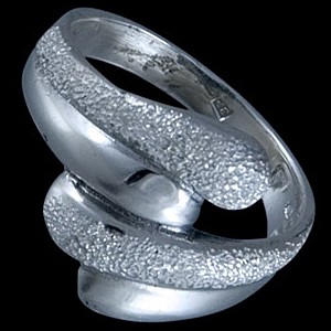Satin Finish Silver Ring