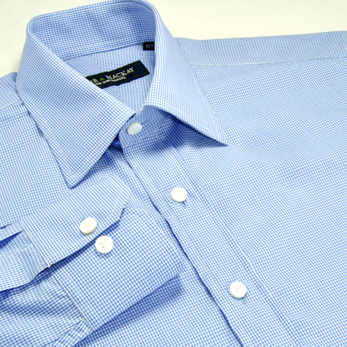 Blue With White Check Class...