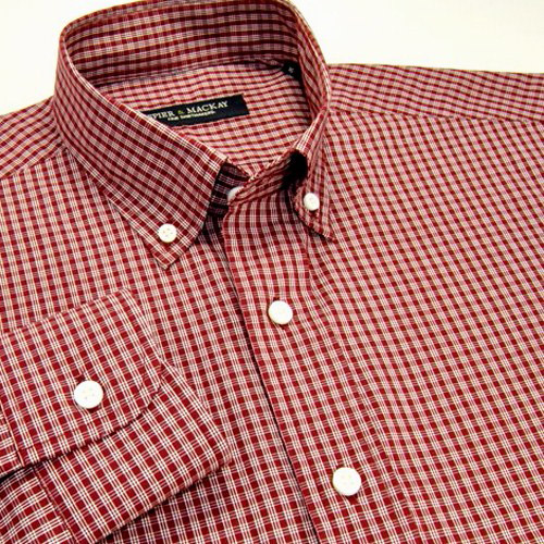 Red Check Button Down - But...