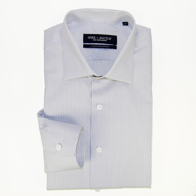 Grey & White Triple Stripe ...