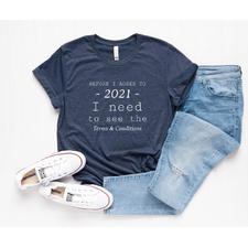 قبل أن أوافق على تي شيرت نسائي مضحك لعام 2021 برسومات تيشيرت لـ Heather Midnight Nav