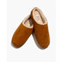 Men's Suede Scuff Slippers in golden pecan image 1