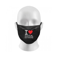 Social Distancing Print Funny Face Masks Protection Against Droplets & Dust