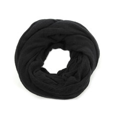 black cashmere tube scarf by botto giuseppe