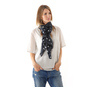 Navy With White Polka Dot Wool Scarf by Meg Cohen - shop at Roztayger