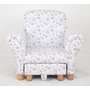Kids Armchair & Footstool. Unique Floral Fabric