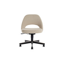 Saarinen Executive Side Chair w/ Casters - Boucle