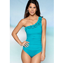Kenneth Cole Haute One Shoulder One Piece Swim Suit