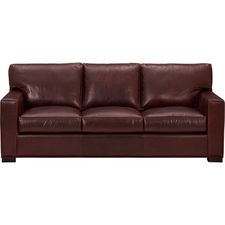 Axis II Leather 3-Seat Sofa in Sofas | Crate and Barrel