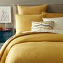 Organic Brighton Matelasse Duvet Cover   Shams - Horseradish | West Elm