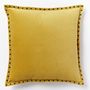 Studded Velvet Pillow Cover - Horseradish (20"Sq.) | West Elm