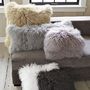 Mongolian Lamb Pillow Cover - Platinum (12"x16") | West Elm
