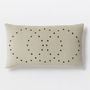 Studded Velvet Rings Pillow Cover - Putty | West Elm