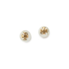 Tory Burch Evie Imitation Pearl Stud Earrings